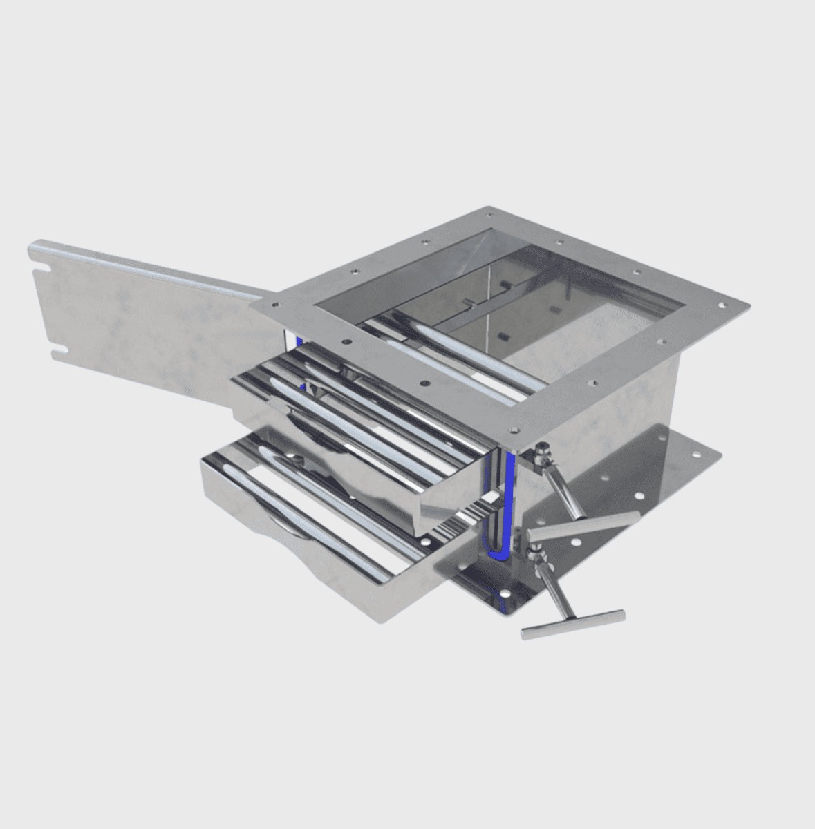 Manual Clean Drawer Magnet Used in Grain Processing Facility