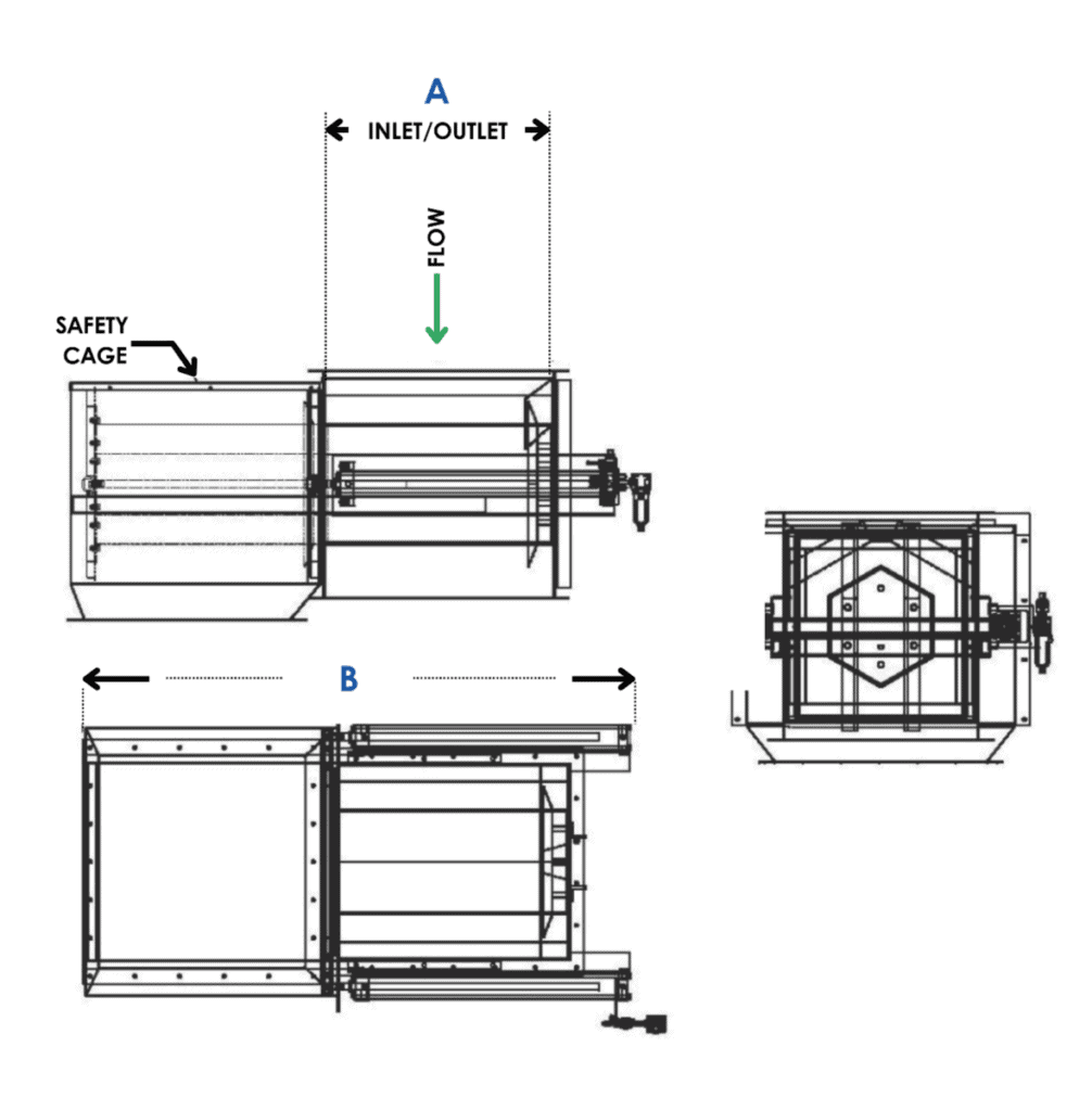 Self-Clean Free Flow Feeder Magnetic Separator Specifications Diagram