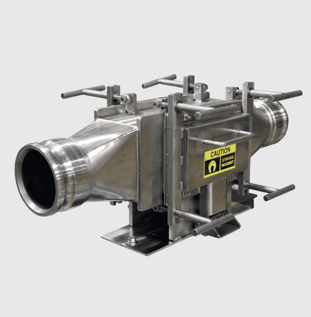 Inline Manual-Clean Plate Magnet Designed for Medium-Volume Slurry Application