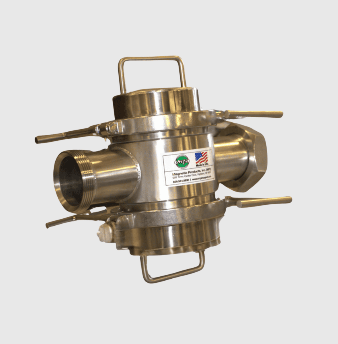 Liquid Trap Plate Magnet Directly Integrated into Horizontal Slurry Processing Line