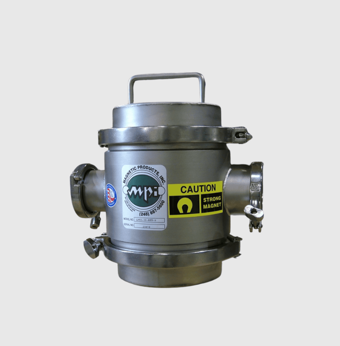 Liquid Trap Plate Magnet for Sugar and Confection Processing