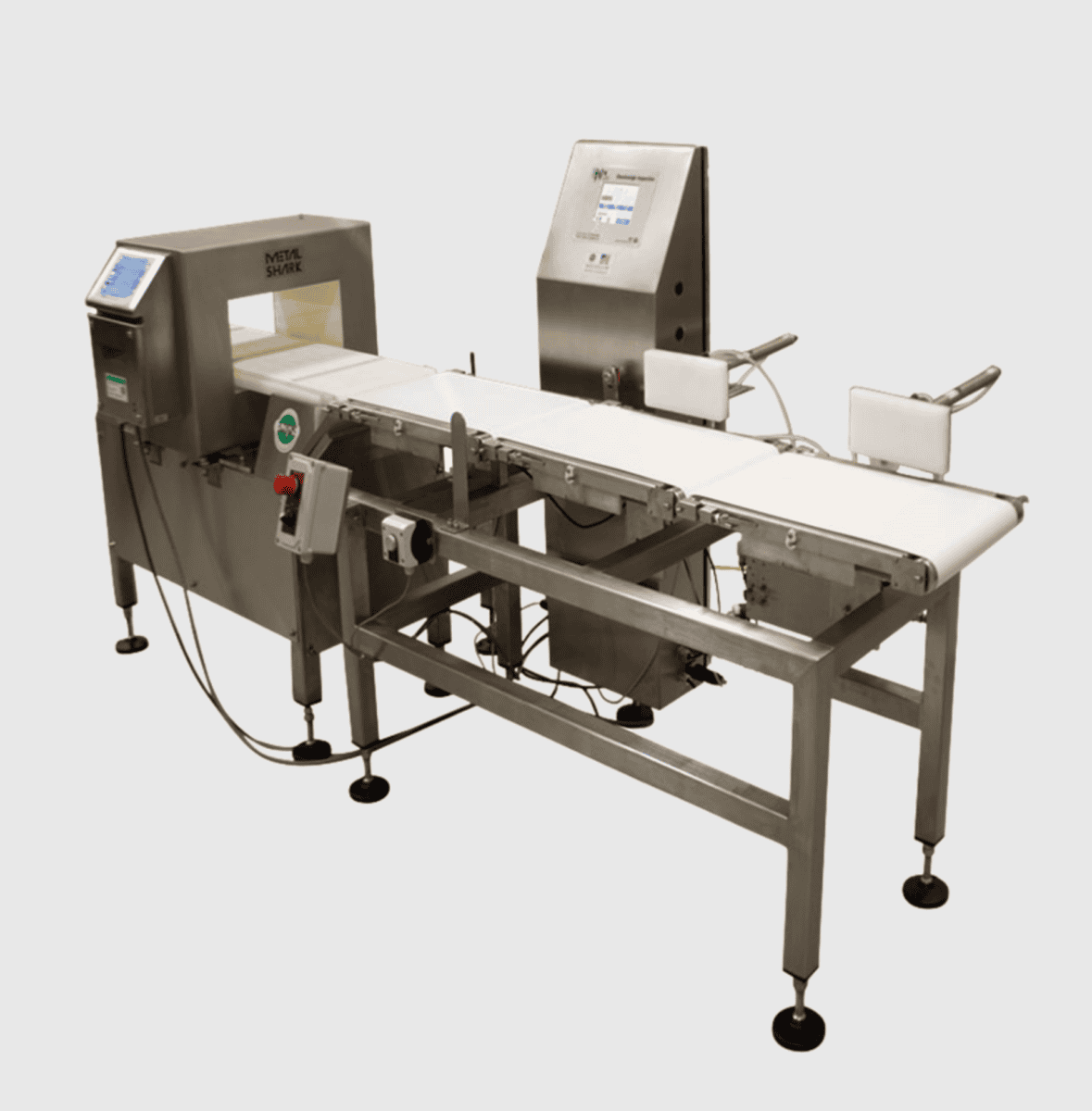 Checkweigher Used in Food Packaging Verifying that Packaged Goods Meet Labeled Weight