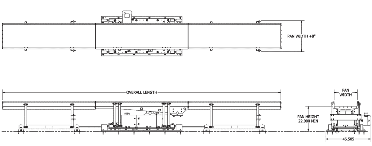 M-10000 Electric Shaker Conveyor Specification and Options