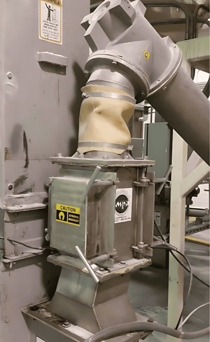 MPI installed chute magnet in tight space