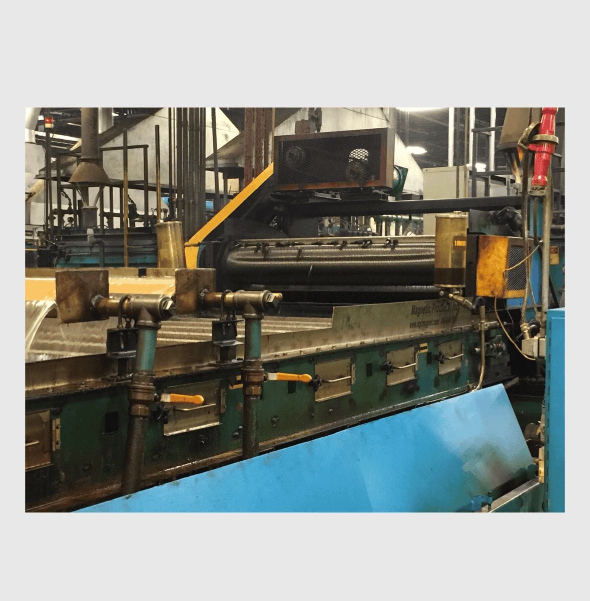 Steel Belt Conveyor Installed for Deep Draw Metal Application