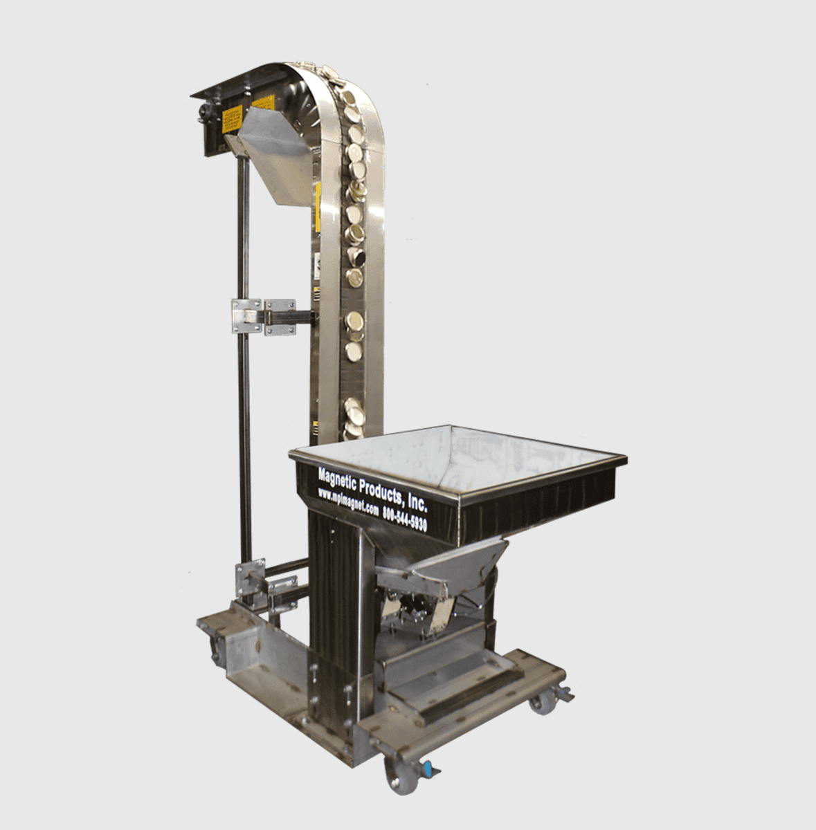 MPI Magnetic Rail and Pulley System Designed for Canning Operation
