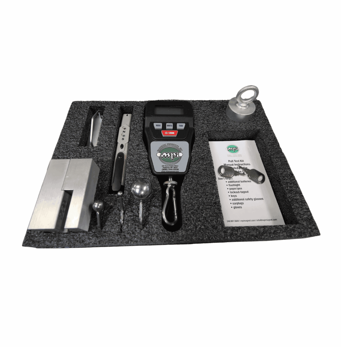 MPI Pull Test Kit Contents